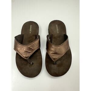 Speedo Womens Sandals Size 6 Brown Thong Flip Flops Slip On